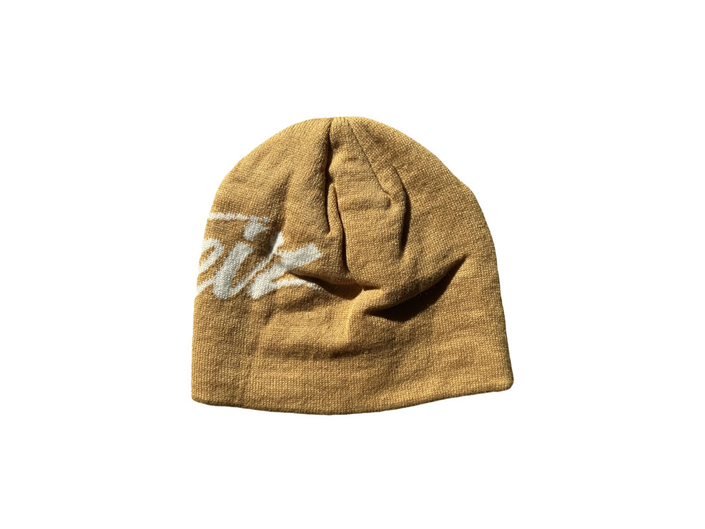 Corteiz Strike Skully Beige Beanie