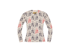 Corteiz Tiger Mesh Long-Sleeve Cream