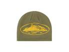 Corteiz Alcatraz Skully Khaki Green/Yellow-Corteiz-pikastore.cz