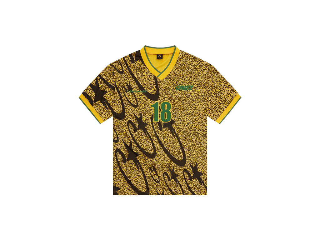 Corteiz Carni Stellations Football Jersey Yellow-Corteiz-pikastore.cz