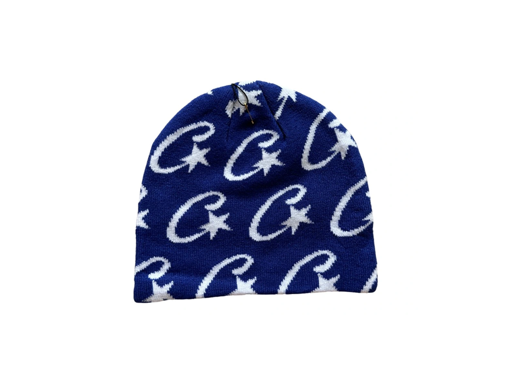 Corteiz Cstarz Monogram Beanie Royal Blue-Corteiz-pikastore.cz