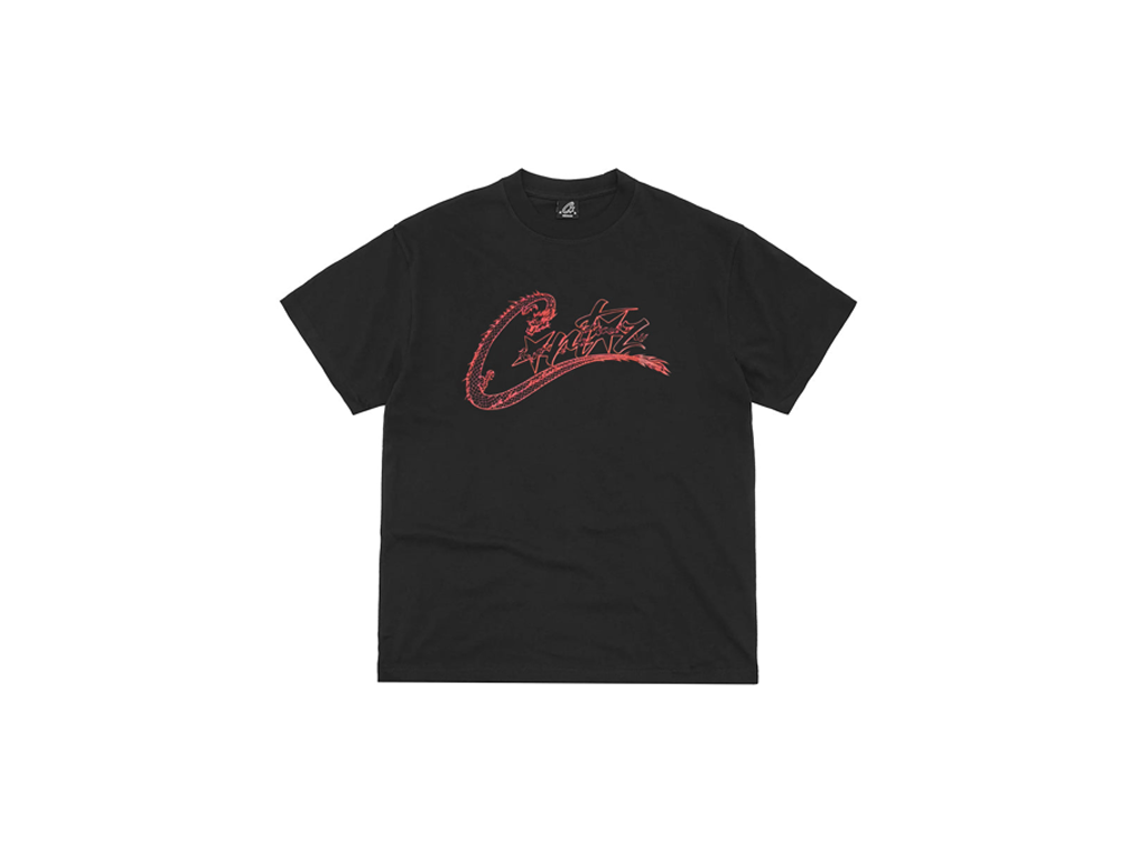 Corteiz Dragon Allstarz Tee Black-Corteiz-pikastore.cz
