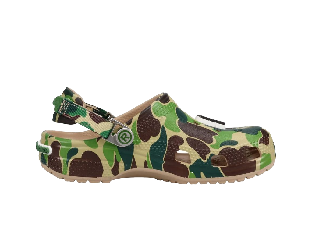 Crocs Classic Clog A Bathing Ape ABC Camo Green (Kids)-Crocs-pikastore.cz
