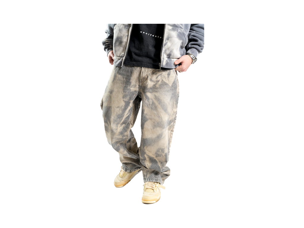 Custom Bleached Jeans-Kalhoty-Custompantsprg-pikastore.cz