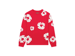 Denim Tears Long-Sleeve Wreath Tee Red
