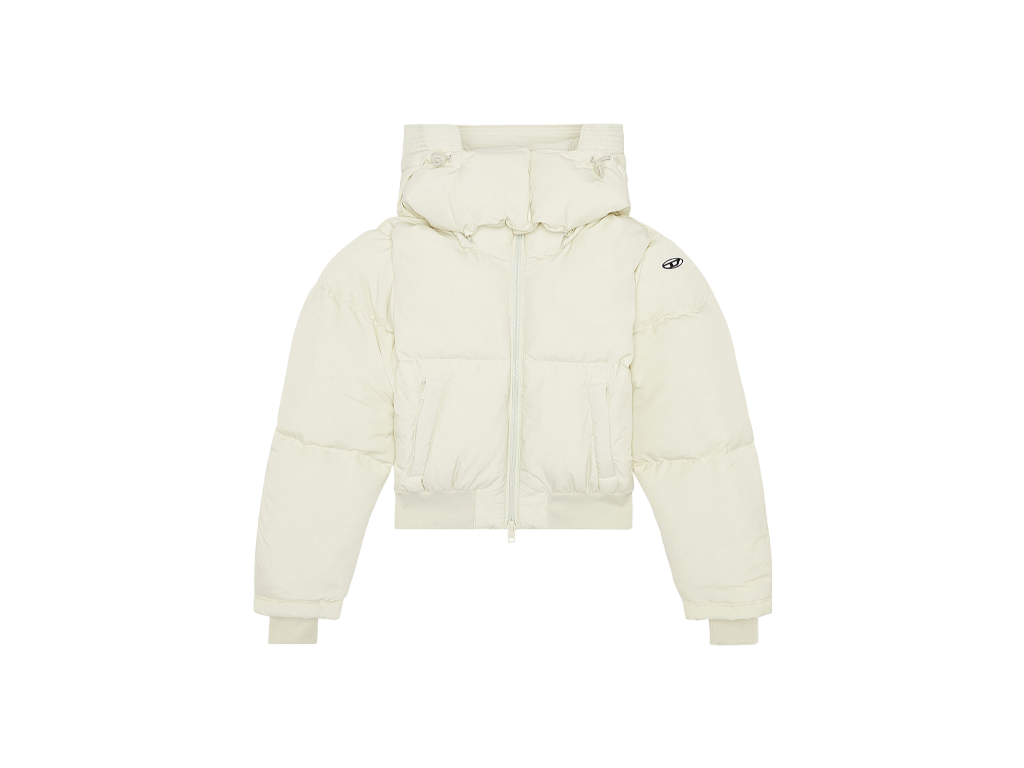 Diesel Bunda W-Peyt-Short Jacket Silver Green-Diesel-pikastore.cz