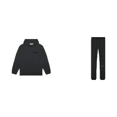 Fear of God Essentials S21 Sweatpants + S22 Hoodie Black - SET