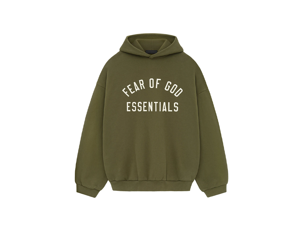 Fear of God Essentials Fleece S24 Hoodie Military-Fear of God-pikastore.cz