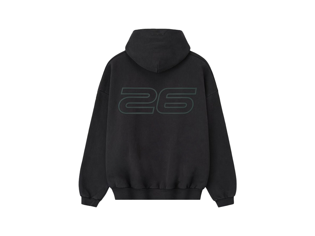 Fear of God Essentials 90s Hoodie Vintage Black-Fear of God-pikastore.cz