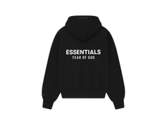 Fear of God Essentials S25 Zip-Up Hoodie Jet Black - PIKASTORE