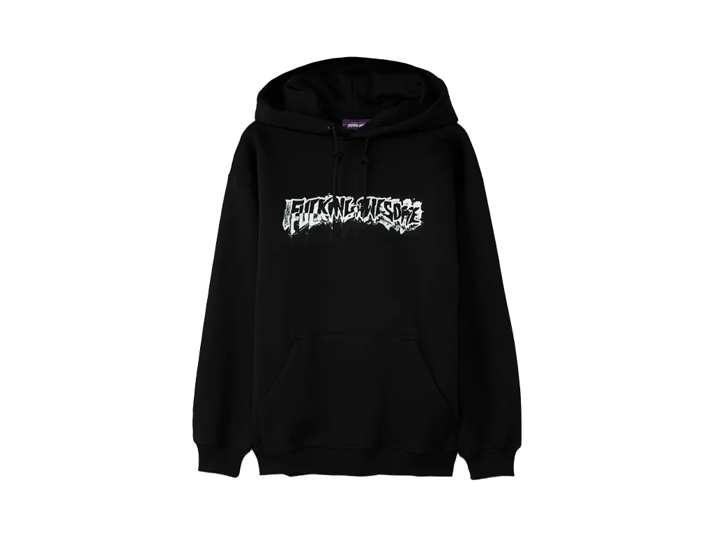 Fucking Awesome Dill Cut Up Logo Hoodie Black