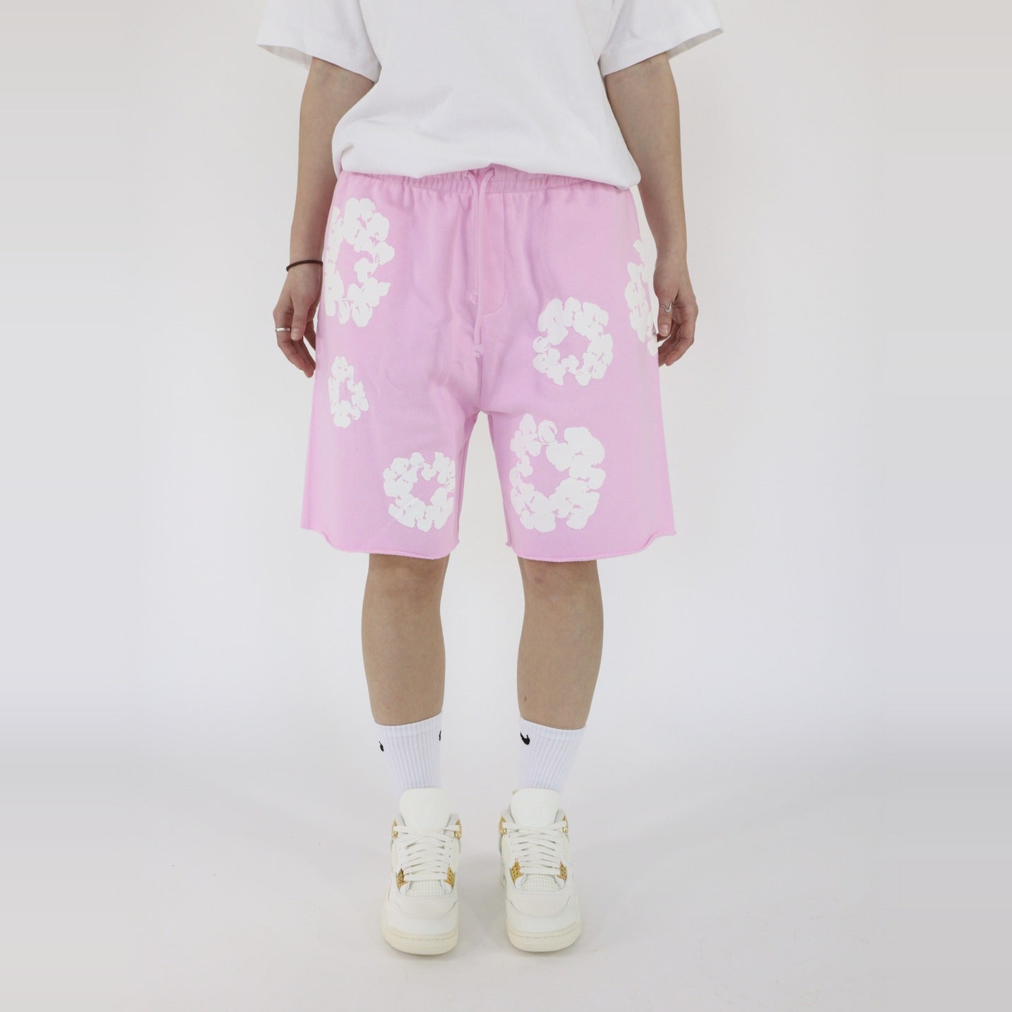 Denim Tears The Cotton Wreath Sweatshorts Powder Pink 2025-Clothing-Denim Tears-pikastore.cz