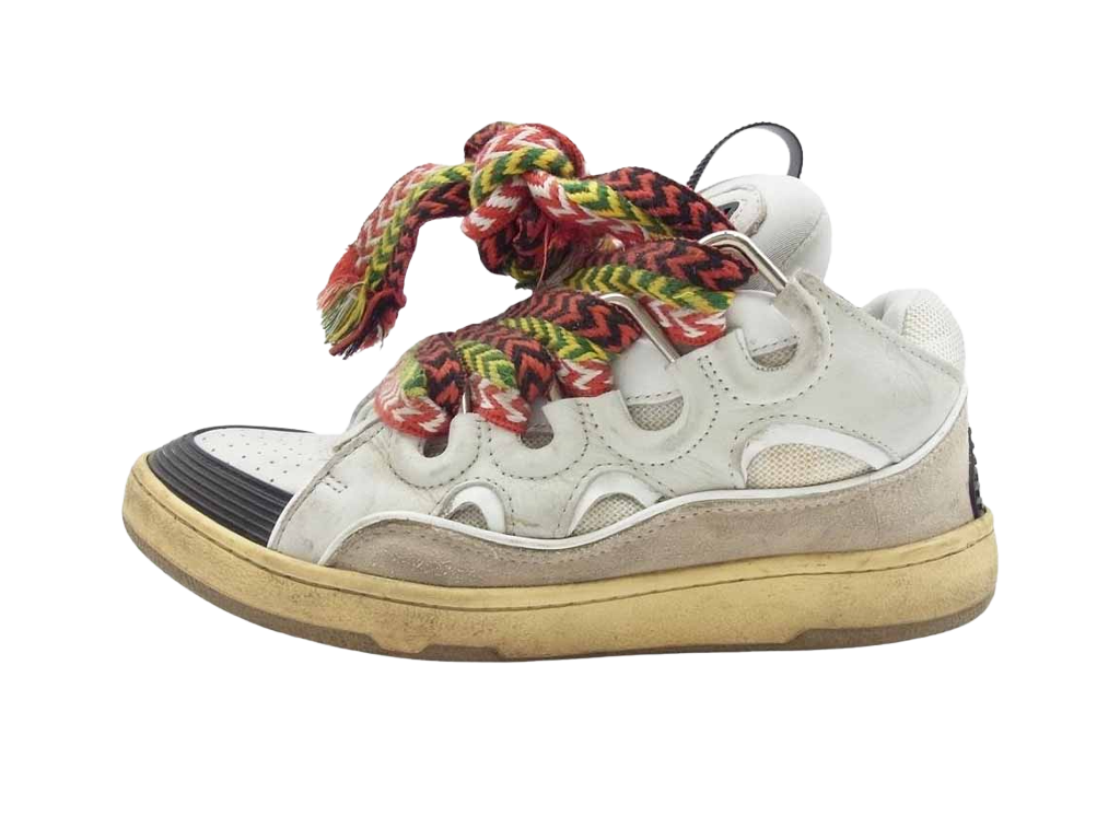 Lanvin Curb Sneakers White