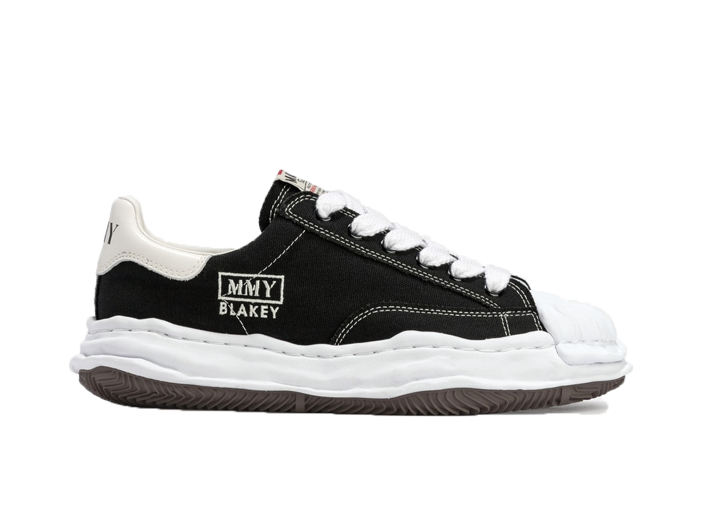 Maison Mihara Yasuhiro Blakey OG Sole Vintage Canvas Low Black-Maison Mihara Yasuhiro-pikastore.cz