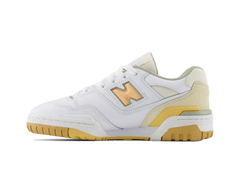 New Balance 550 Big Kid White Peach Blossom