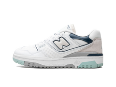 New Balance 550 White Winter Fog Navy