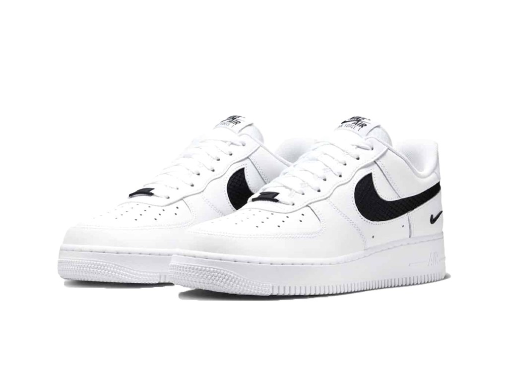 Nike Air Force 1 Low Ripstop Swoosh White Black-Nike-pikastore.cz