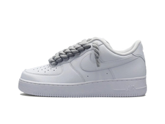 Nike Air Force 1 White Low 07 Rope Laces Grey