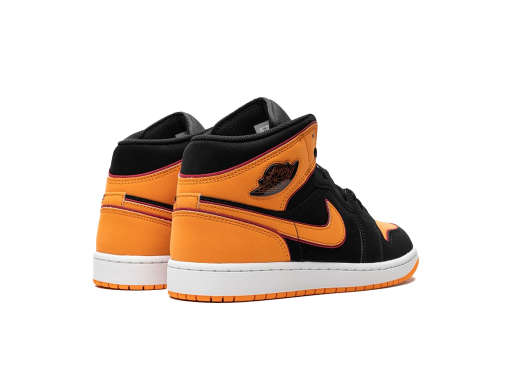 Nike Air Jordan 1 Mid Fat Tongue Black Orange-sneakers-Air Jordan-pikastore.cz
