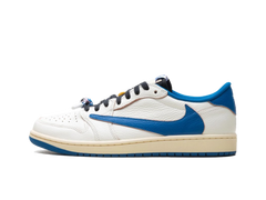 Nike Air Jordan Fragment Design x Travis Scott x 1 Retro Low OG SP Sail Military Blue
