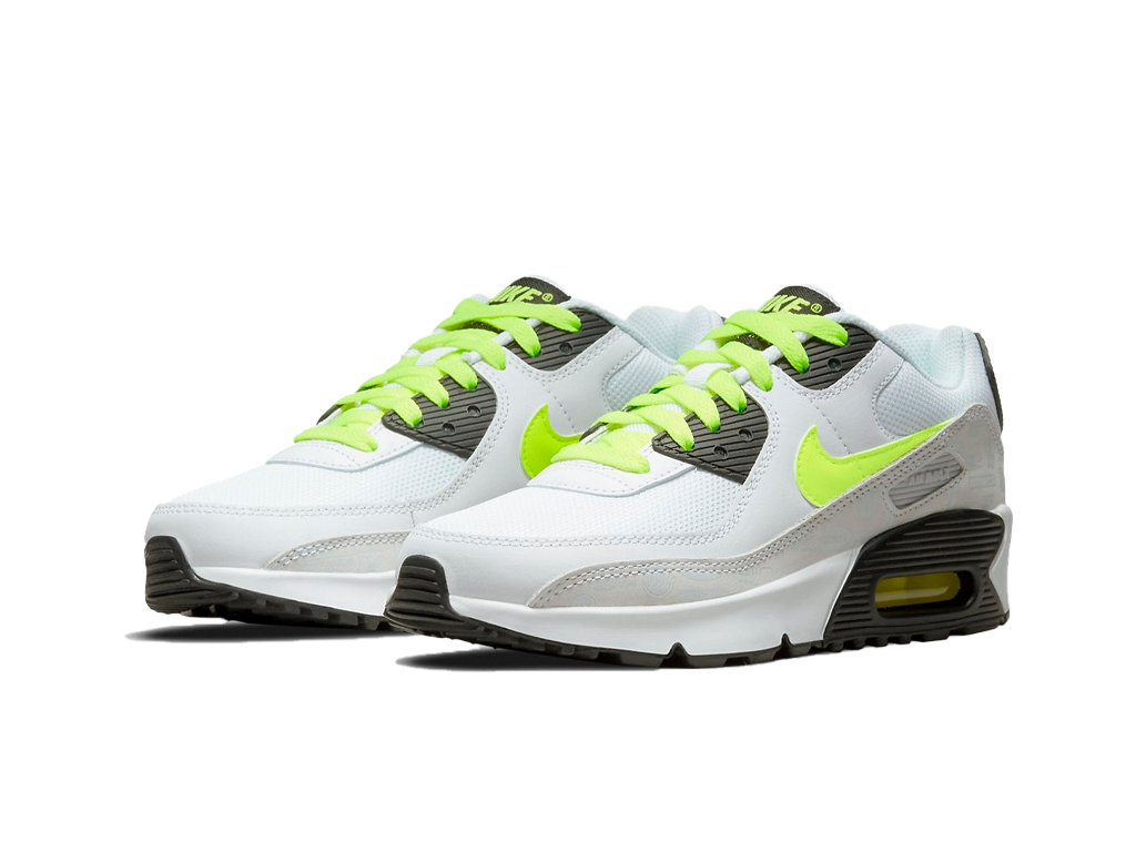 Nike Air Max 90 Leather White Volt (GS)-sneakers-Nike-pikastore.cz