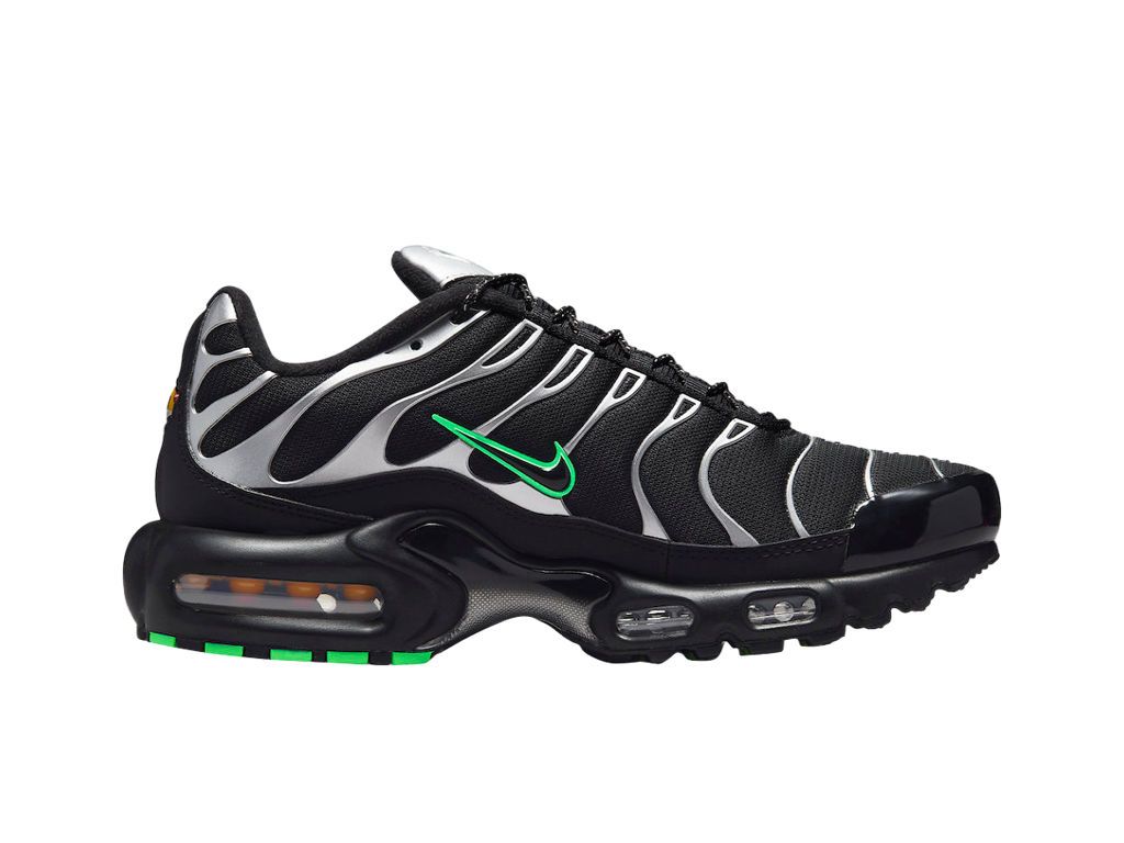 Nike Air Max Plus GS Black Silver Green Strike-Nike-pikastore.cz