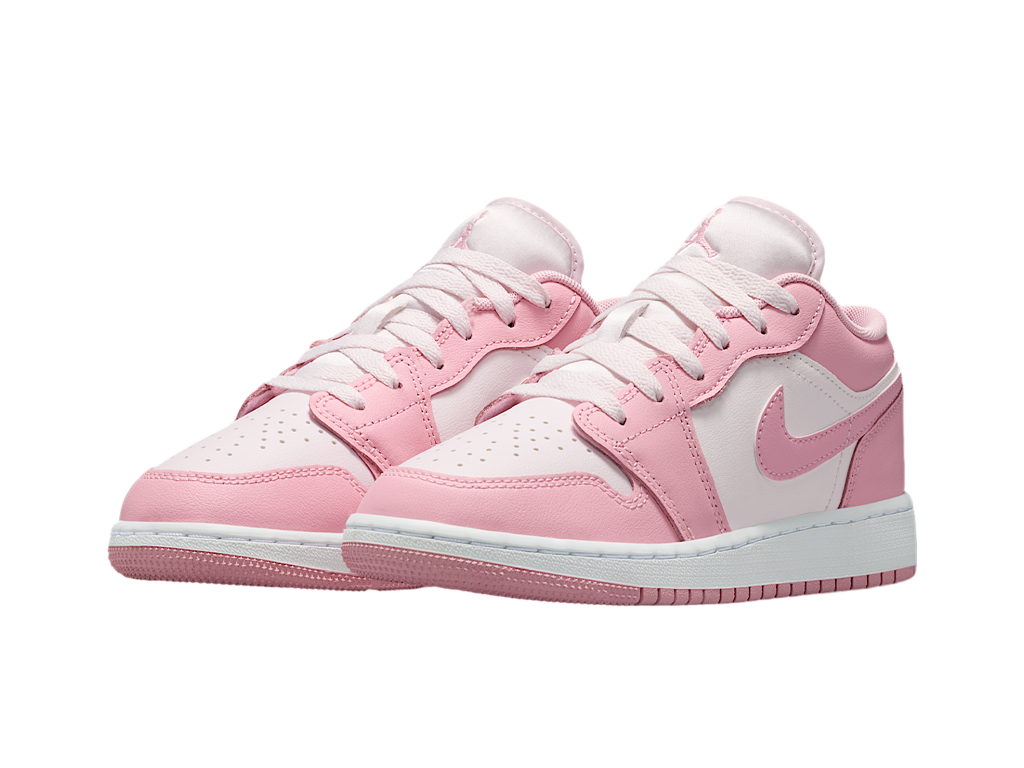 Nike Jordan 1 Low Medium Soft Pink White (GS)-Nike-pikastore.cz