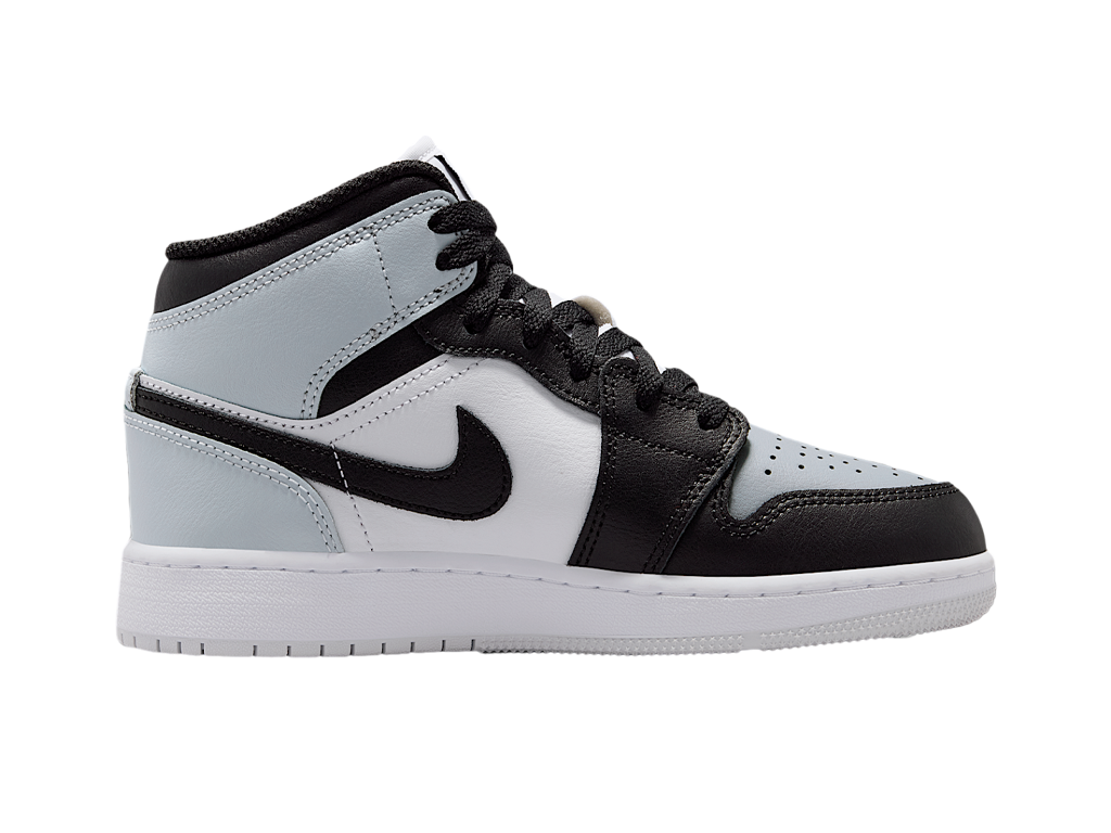 Nike Jordan 1 Mid Black Aura Squadron Blue (GS)-Nike-pikastore.cz