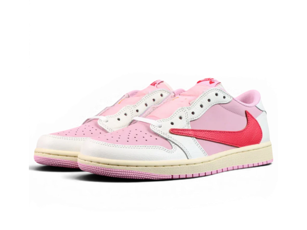Nike Jordan 1 Retro Low OG SP Travis Scott Sail Tropical Pink