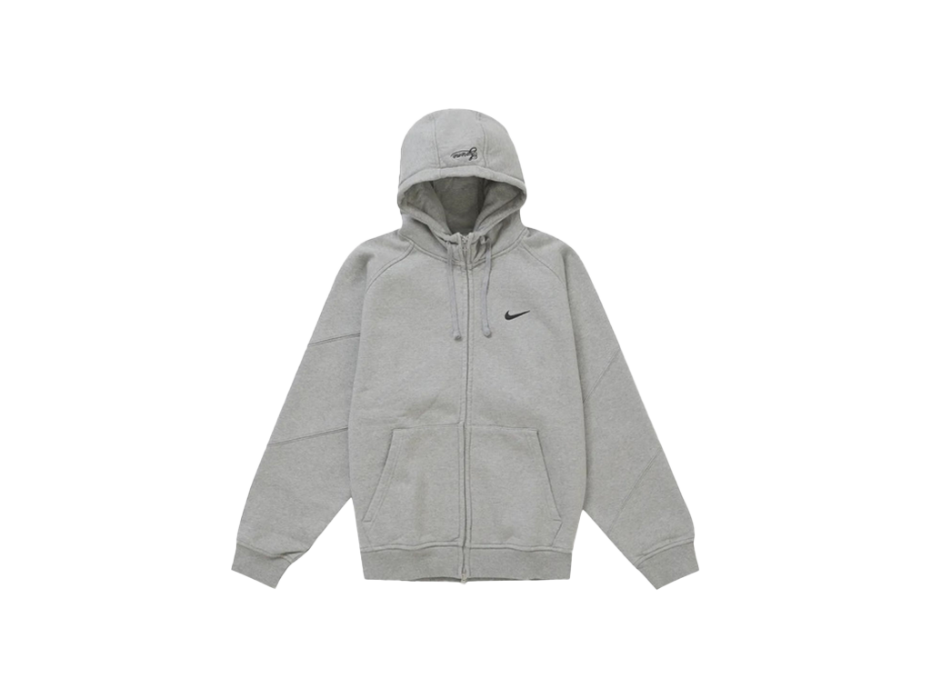 Nike Supreme Zip Up Hooded Sweatshirt Heather Grey-Nike-pikastore.cz