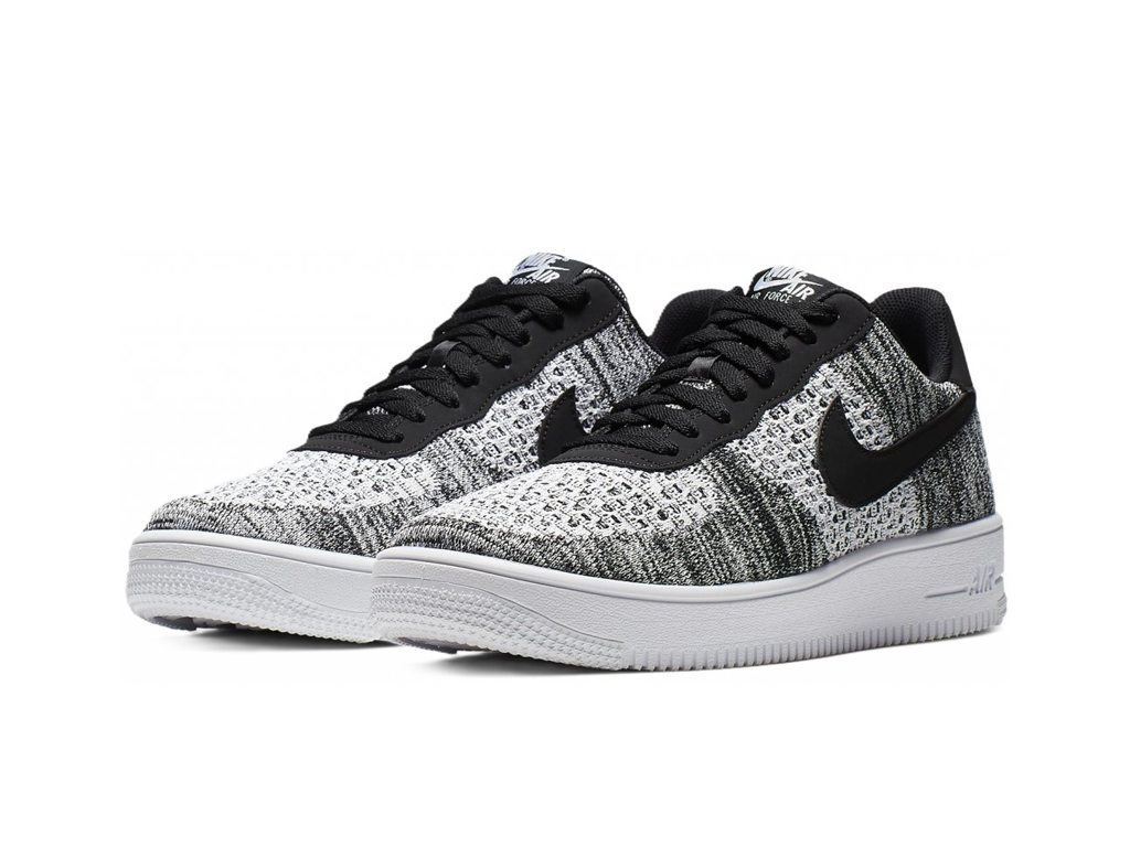 Nike Air Force 1 Flyknit 2 Black Pure Platinum-sneakers-Nike-pikastore.cz