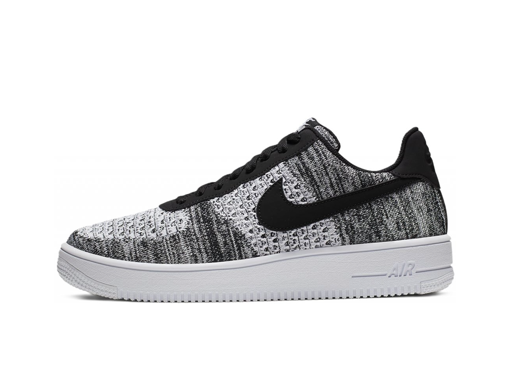Nike Air Force 1 Flyknit 2 Black Pure Platinum-sneakers-Nike-pikastore.cz