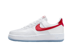 Nike Air Force 1 Low '07 Satin White Varsity Red (Women's)