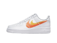 Nike Air Force 1 Low '07 Spray Paint Swoosh White Safety Orange