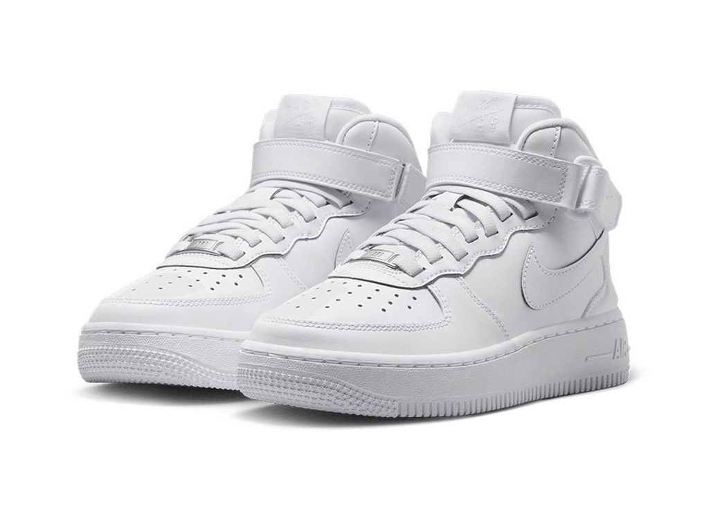 Nike Air Force 1 Mid EasyOn SE GS Triple White-Nike-pikastore.cz