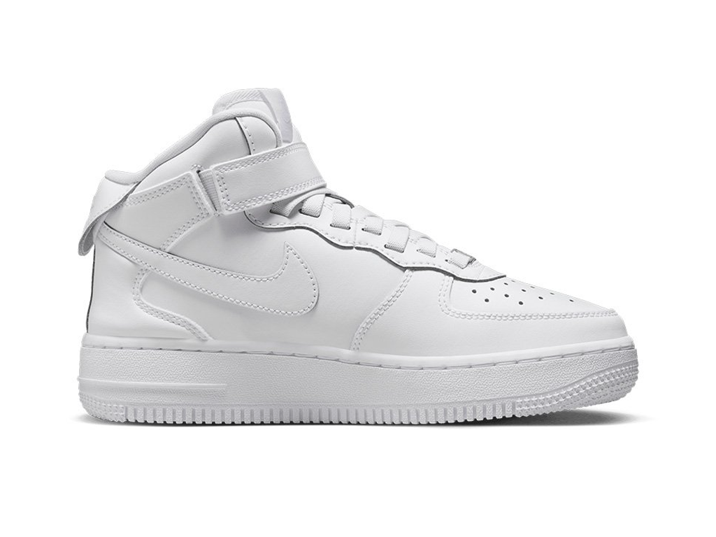 Nike Air Force 1 Mid EasyOn SE GS Triple White-Nike-pikastore.cz