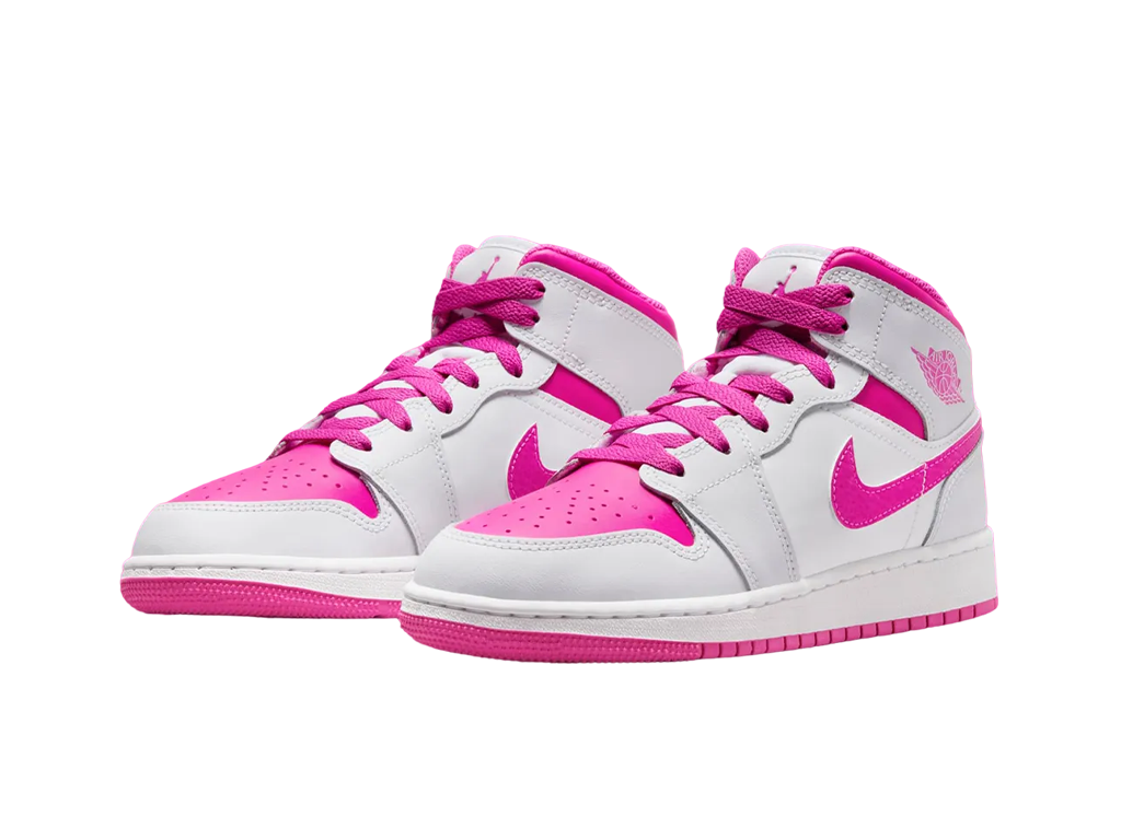 Nike Air Jordan 1 Mid GS Fire Pink-Air Jordan-pikastore.cz