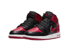Nike Air Jordan 1 Mid SS GS Black + Red = Bred-Air Jordan-pikastore.cz