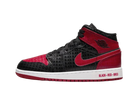 Nike Air Jordan 1 Mid SS GS Black + Red = Bred-Air Jordan-pikastore.cz