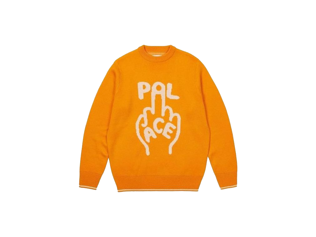 Palace Finger Up Knit Orange-Palace-pikastore.cz