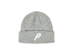 Palace P Beanie Light Grey Marl