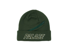 Palace Zip Pocket Beanie Green