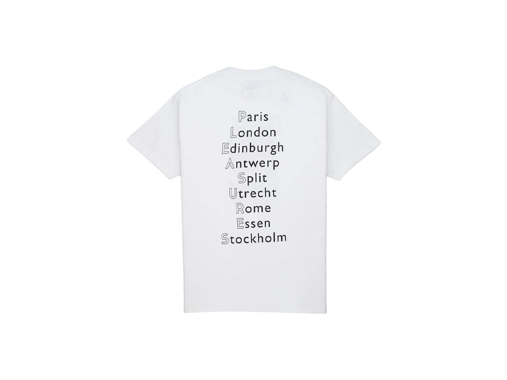 Pleasures Europe 92 Tee White