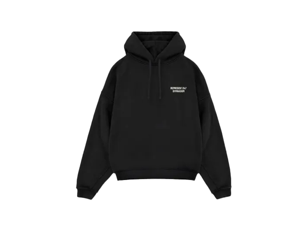 Represent 247 Gymnasium Hoodie Off Black-Represent-pikastore.cz