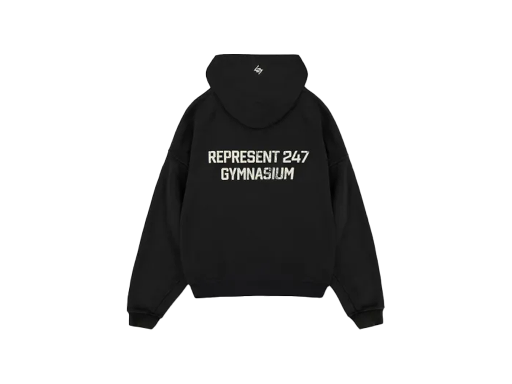 Represent 247 Gymnasium Hoodie Off Black-Represent-pikastore.cz