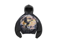 Represent Chrome Flight Hoodie Stained Black