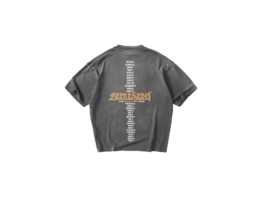 Represent Golden Tour T-Shirt Sun Fade Grey-Represent-pikastore.cz