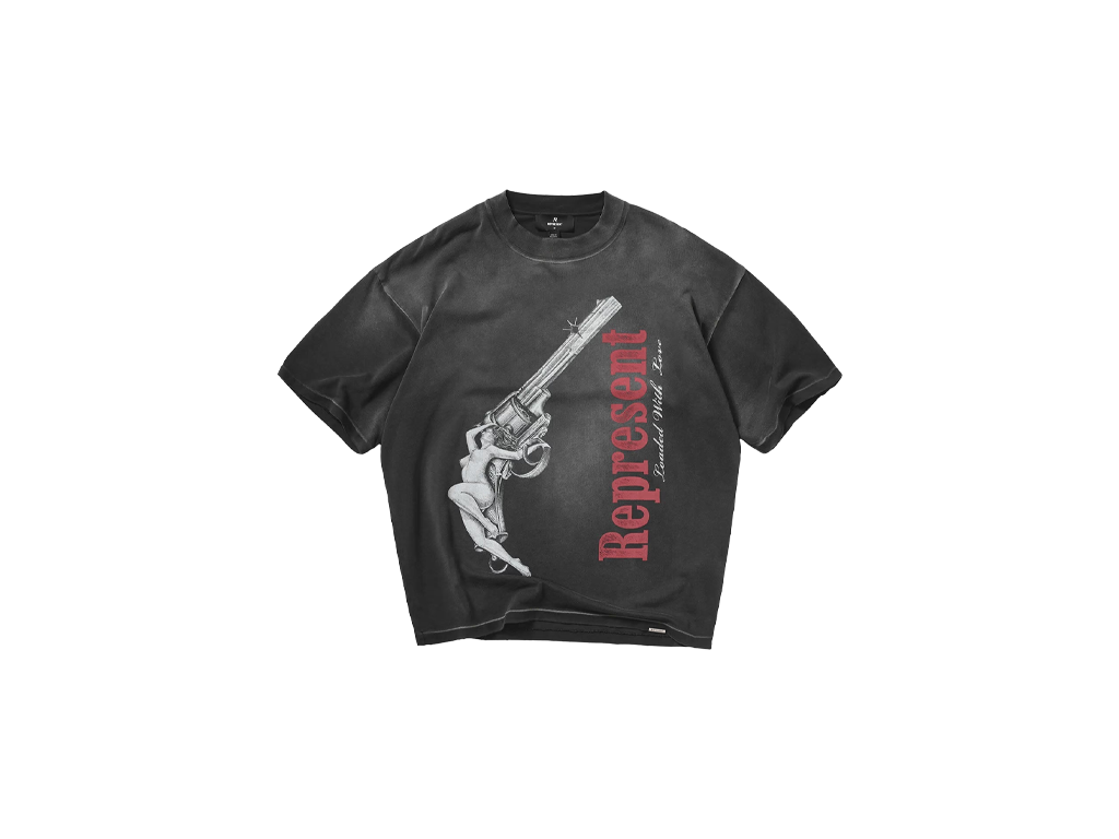 Represent MLM100682-04 Loaded W Love T-shirt Black-Represent-pikastore.cz