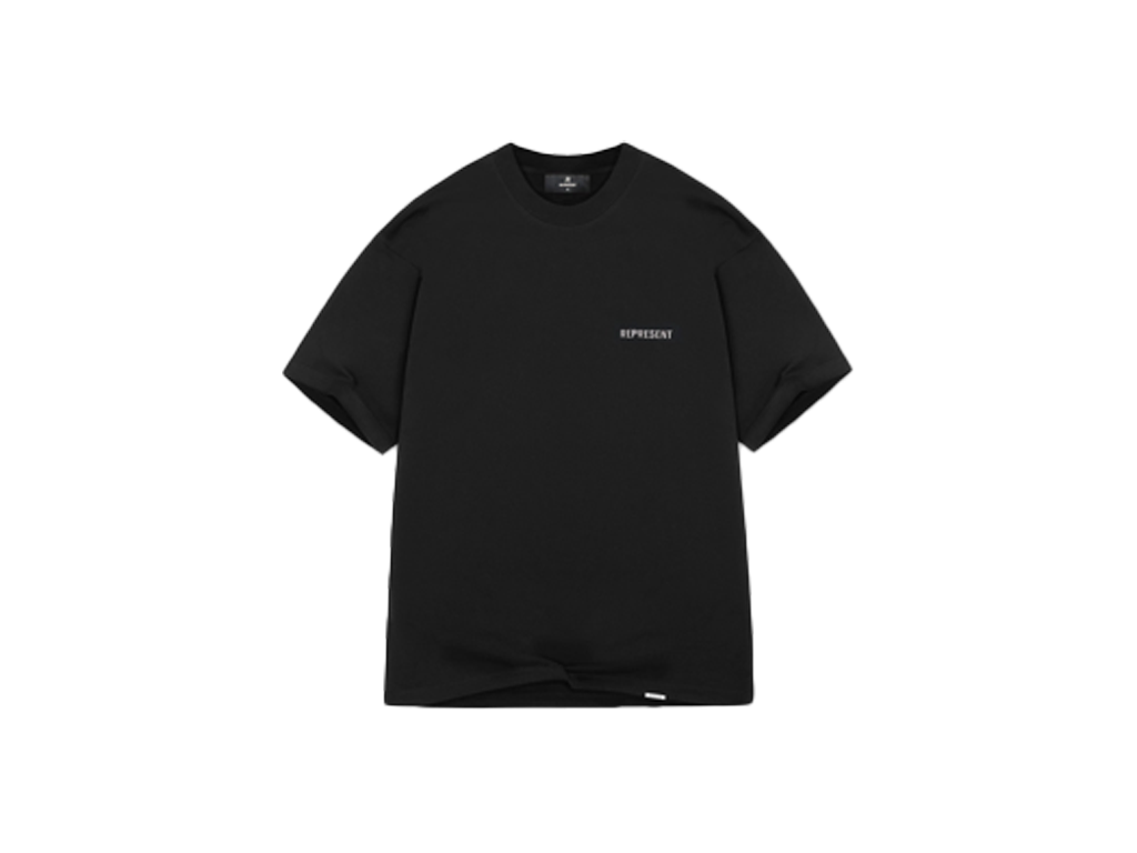 Represent Block Logo T-Shirt Jet Black-Represent-pikastore.cz