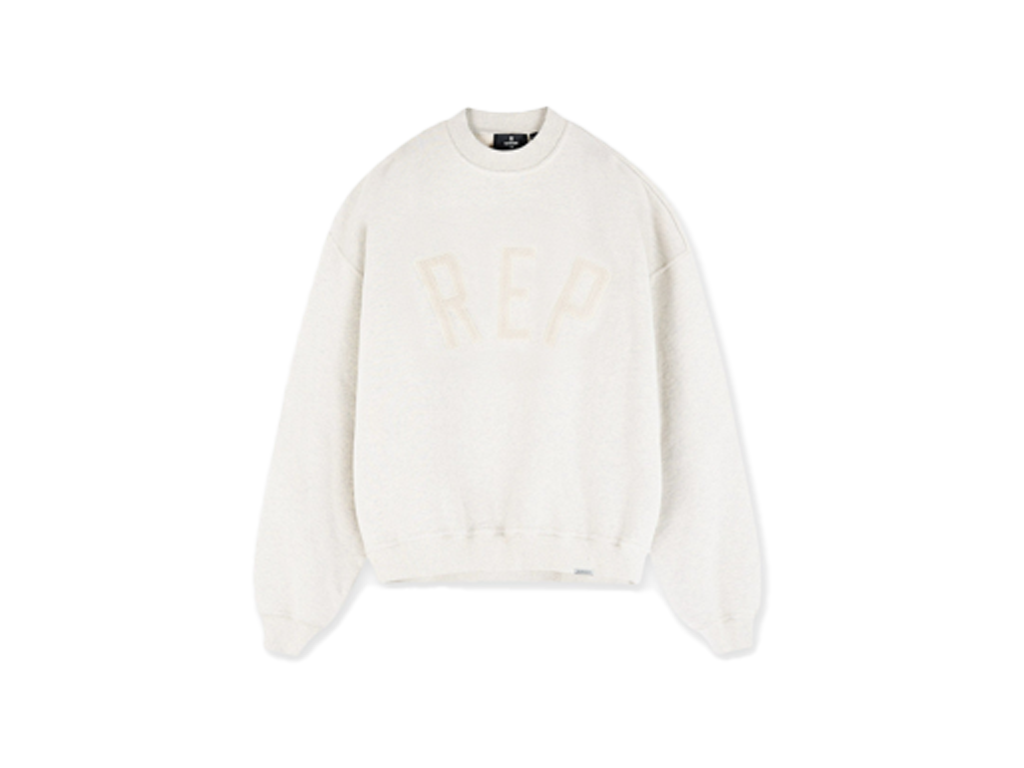Represent Rep Applique Sweater Cream Marl-Represent-pikastore.cz